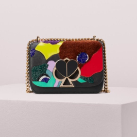 NWT KATE SPADE nicola beaded intarsia twistlock - Picture 11 of 13